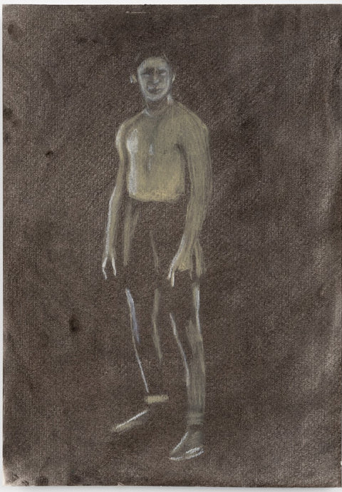 Marcelo Amorim,  'Untitled' (Boxers), 2019, - dry pastel on paper  – 42  x 30 cm
