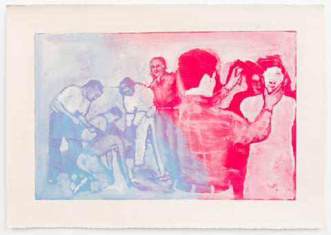 Marcelo Amorim, ‘Untitled 5’ (Hazing), 2019 – silkscreen on paper  – 70 x 100 cm
