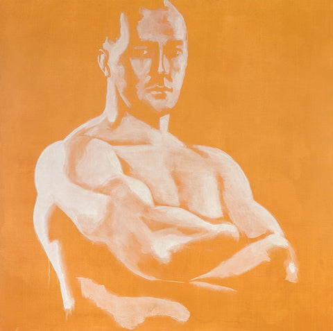 Marcelo Amorim, ‘Untitled 2’ (Big Arms), 2014 - oil on canvas - 100 x 100 cm
