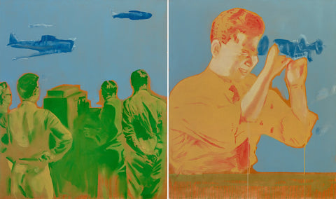Marcelo Amorim, ‘Untitled 4’(Maquinal), 2015 - óleo sobre tela, 120 x 200 cm (diptych)