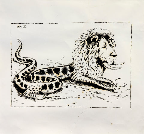Marcelo Amorim, ‘Queer Animal 1’, 2018  - oil on paper - 100 x 100 cm (1 of 1)