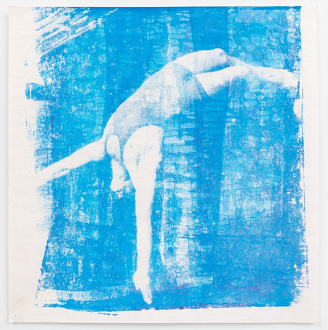 Marcelo Amorim, ‘Untitled in  Blue – D’,  2022 – silkscreen on paper - 100 x 100 cm – edition of 10 + 04 P.A.s