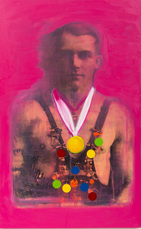 Marcelo Amorim, ‘Untitled 4’  (Medals), 2021, - silkscreen on paper -120 x 80 cm (1 of 1)