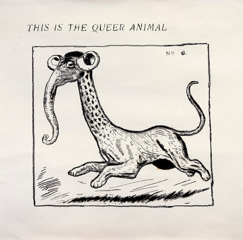 Marcelo Amorim, ‘Queer Animal 2’, 2018  - oil on paper - 100 x 100 cm (1 of 1)